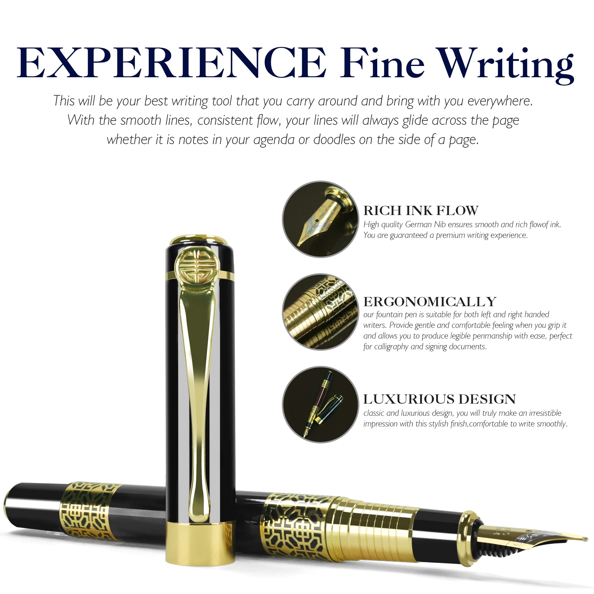 Pluma estilográfica de Metal R - Office Stationery And Supply reseña y precio