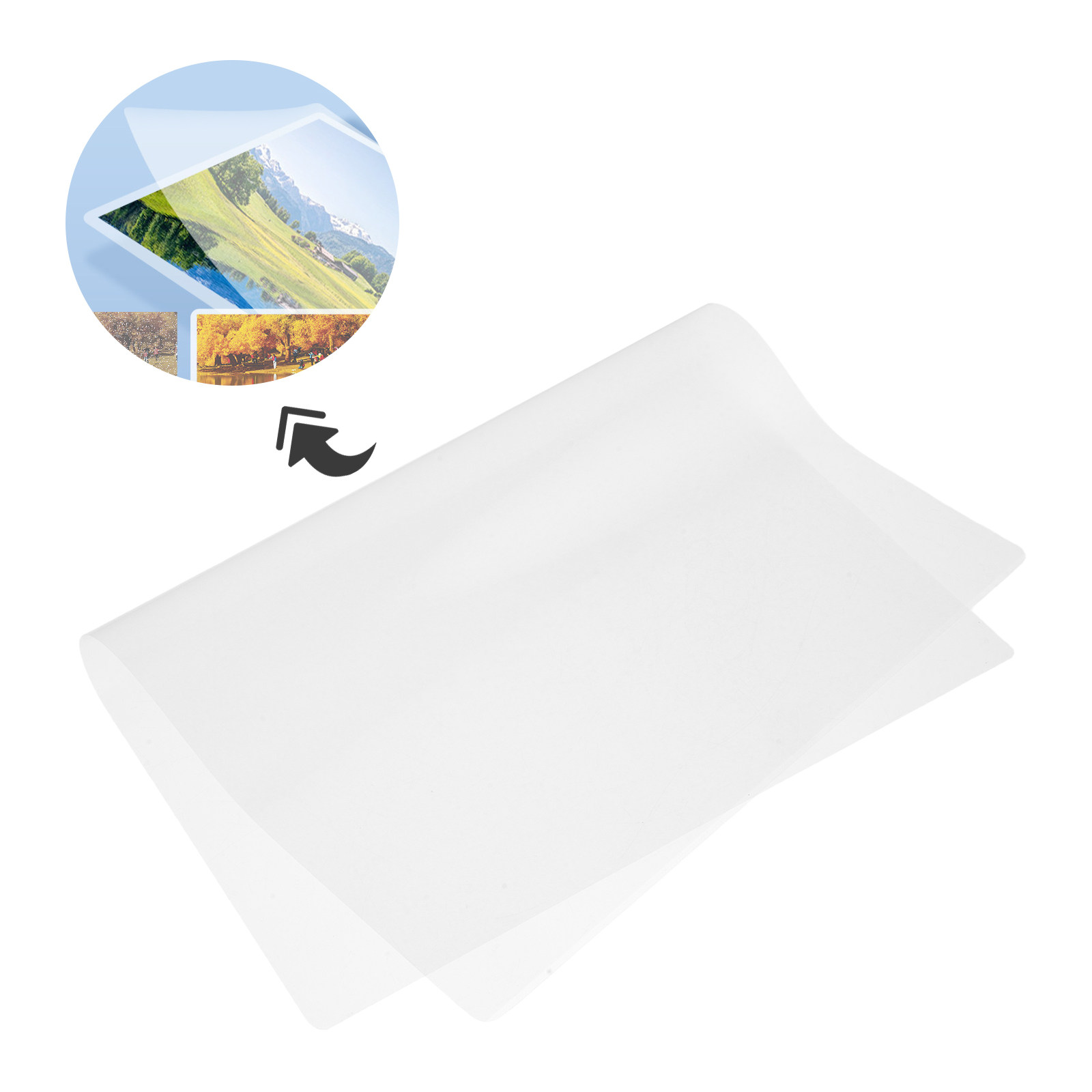 100 Hojas de Plástico Transpar - Document Laminator Pouch reseña y precio